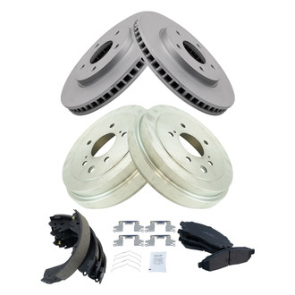 TRQ® - Front and Rear Drum Brake Kit