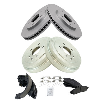 TRQ® - Front and Rear Drum Brake Kit