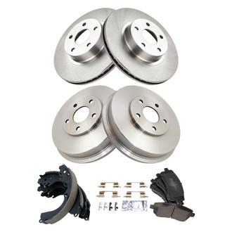 TRQ® - Front and Rear Drum Brake Kit