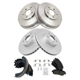 TRQ® - Front and Rear Drum Brake Kit