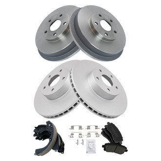 TRQ® - Front and Rear Drum Brake Kit