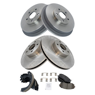 TRQ® - Front and Rear Drum Brake Kit