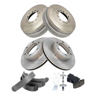 TRQ® - Front and Rear Drum Brake Kit