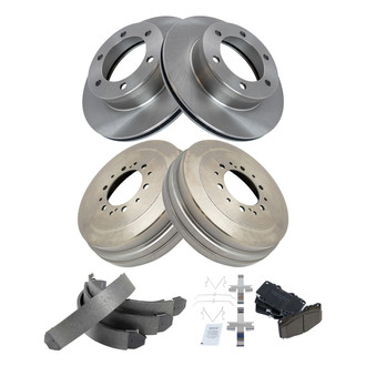 TRQ® - Front and Rear Drum Brake Kit