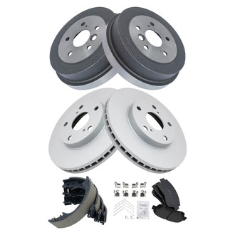 TRQ® - Front and Rear Drum Brake Kit