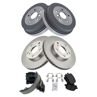 TRQ® - Front and Rear Drum Brake Kit