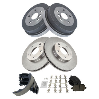 TRQ® - Front and Rear Drum Brake Kit