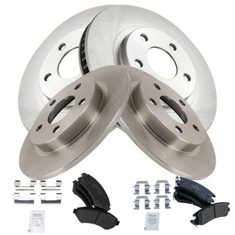 TRQ® - Disc Brake Kit with Semi-Metallic Pads