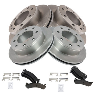 TRQ® - Disc Brake Kit with Semi-Metallic Pads