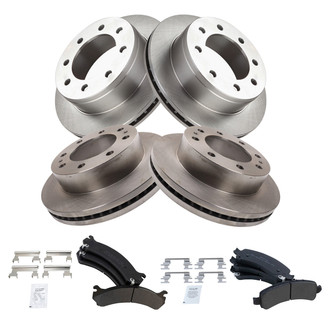 TRQ® - Disc Brake Kit with Semi-Metallic Pads