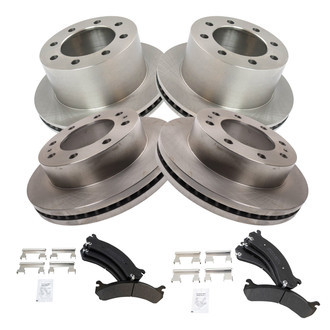 TRQ® - Disc Brake Kit with Semi-Metallic Pads