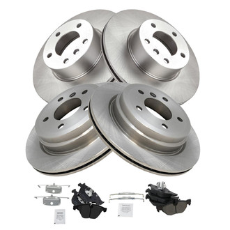 TRQ® - Disc Brake Kit with Semi-Metallic Pads
