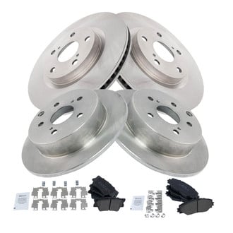 TRQ® - Disc Brake Kit with Semi-Metallic Pads