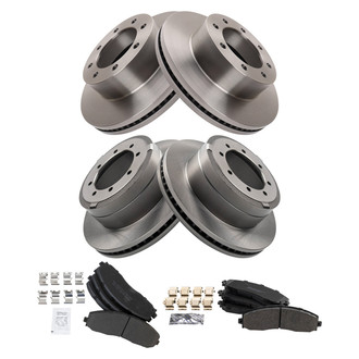 TRQ® - Disc Brake Kit with Semi-Metallic Pads