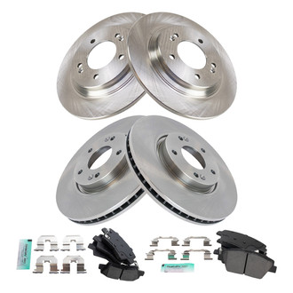 TRQ® - Disc Brake Kit with Semi-Metallic Pads