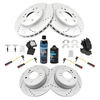 TRQ® - Performance Ceramic Front and Rear Brake Kit