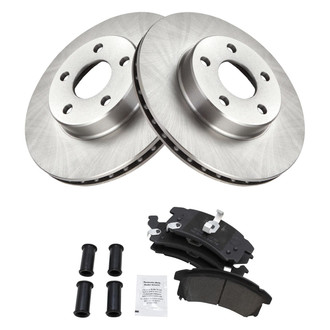TRQ® - Front Disc Brake Kit with Semi-Metallic Pads