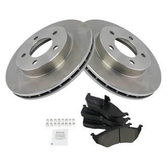 TRQ® - Disc Brake Kit with Semi-Metallic Pads