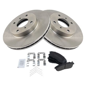 TRQ® - Front Disc Brake Kit with Semi-Metallic Pads