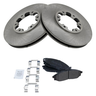 TRQ® - Disc Brake Kit with Semi-Metallic Pads