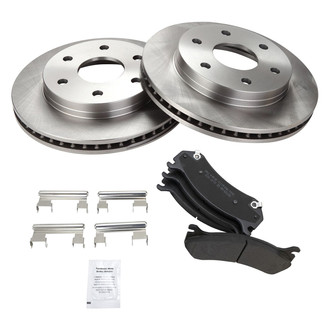 TRQ® - Front Disc Brake Kit with Semi-Metallic Pads