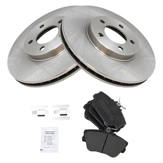 TRQ® - Disc Brake Kit with Semi-Metallic Pads