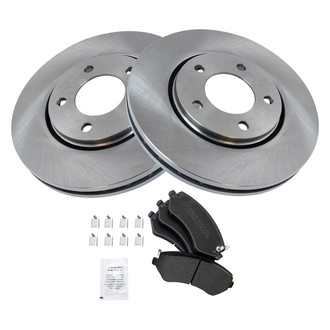 TRQ® - Disc Brake Kit with Semi-Metallic Pads
