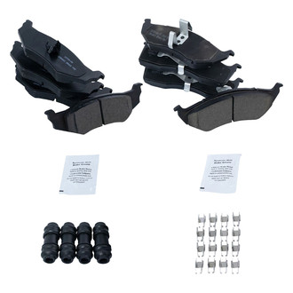TRQ® - Front Disc Brake Kit with Semi-Metallic Pads