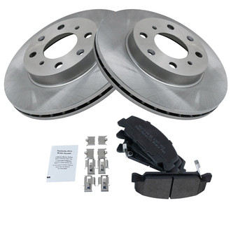 TRQ® - Disc Brake Kit with Semi-Metallic Pads