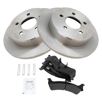 TRQ® - Rear Disc Brake Kit with Semi-Metallic Pads