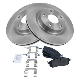 TRQ® - Front Disc Brake Kit with Semi-Metallic Pads