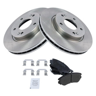 TRQ® - Front Disc Brake Kit with Semi-Metallic Pads