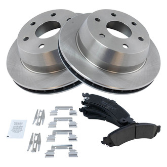 TRQ® - Rear Disc Brake Kit with Ceramic Pads