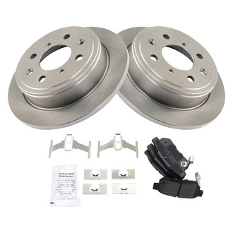 TRQ® - Rear Disc Brake Kit with Semi-Metallic Pads