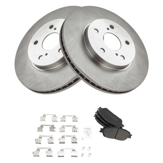 TRQ® - Disc Brake Kit with Semi-Metallic Pads