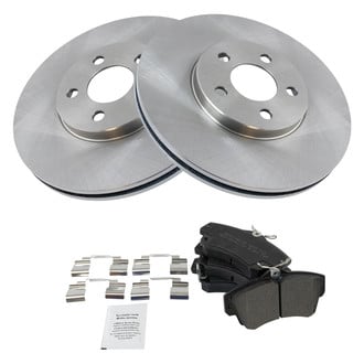 TRQ® - Front Disc Brake Kit with Semi-Metallic Pads