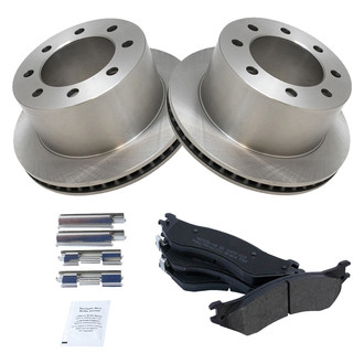 TRQ® - Rear Disc Brake Kit with Semi-Metallic Pads