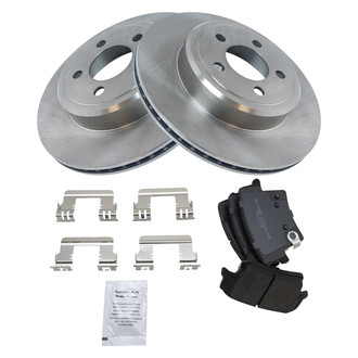 TRQ® - Rear Disc Brake Kit with Semi-Metallic Pads