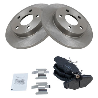 TRQ® - Rear Disc Brake Kit with Ceramic Pads