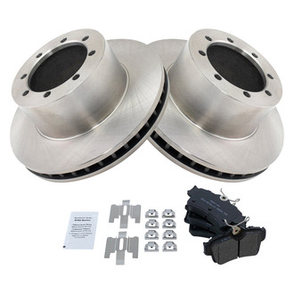 TRQ® - Rear Disc Brake Kit with Semi-Metallic Pads