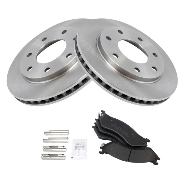 TRQ® - Front Disc Brake Kit with Semi-Metallic Pads