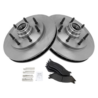 TRQ® - Front Disc Brake Kit with Semi-Metallic Pads