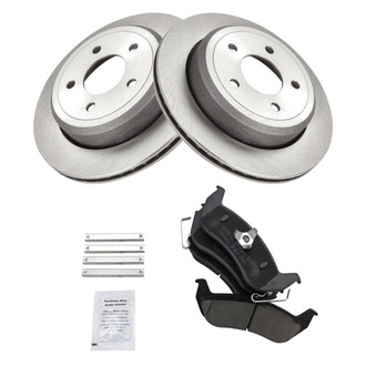 TRQ® - Rear Disc Brake Kit with Ceramic Pads