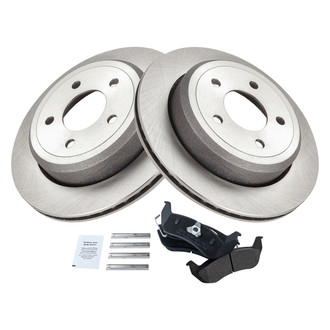 TRQ® - Disc Brake Kit with Semi-Metallic Pads