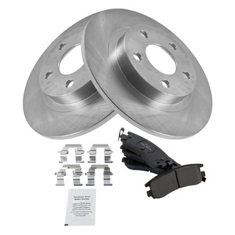 TRQ® - Rear Disc Brake Kit with Ceramic Pads