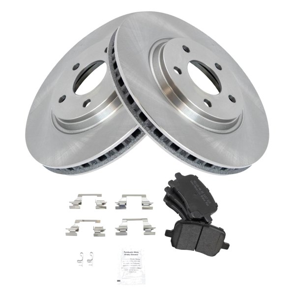 TRQ® - Front Disc Brake Kit with Semi-Metallic Pads