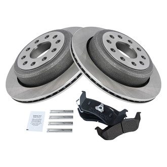 TRQ® - Disc Brake Kit with Semi-Metallic Pads