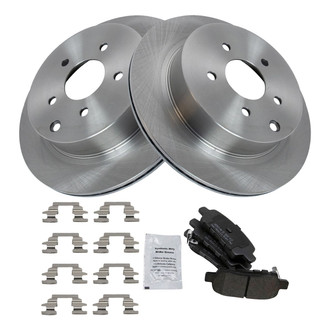 TRQ® - Disc Brake Kit with Semi-Metallic Pads