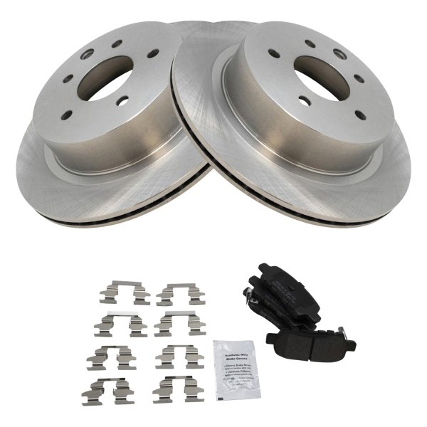 TRQ® - Rear Disc Brake Kit with Semi-Metallic Pads