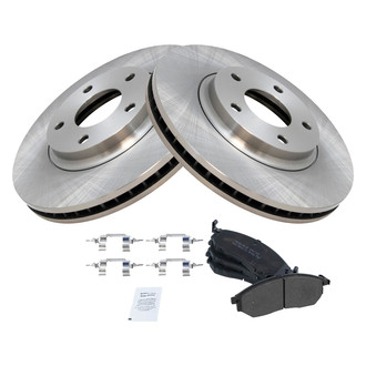 TRQ® - Disc Brake Kit with Semi-Metallic Pads